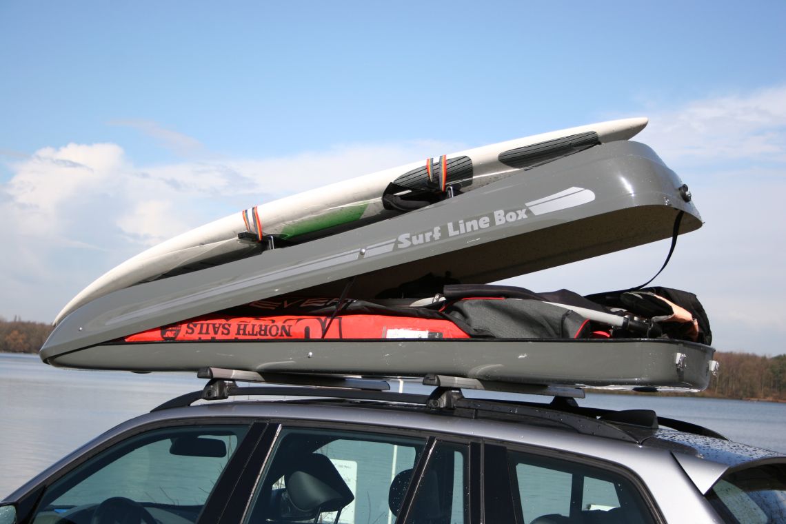 Surfboard on deals roof rack