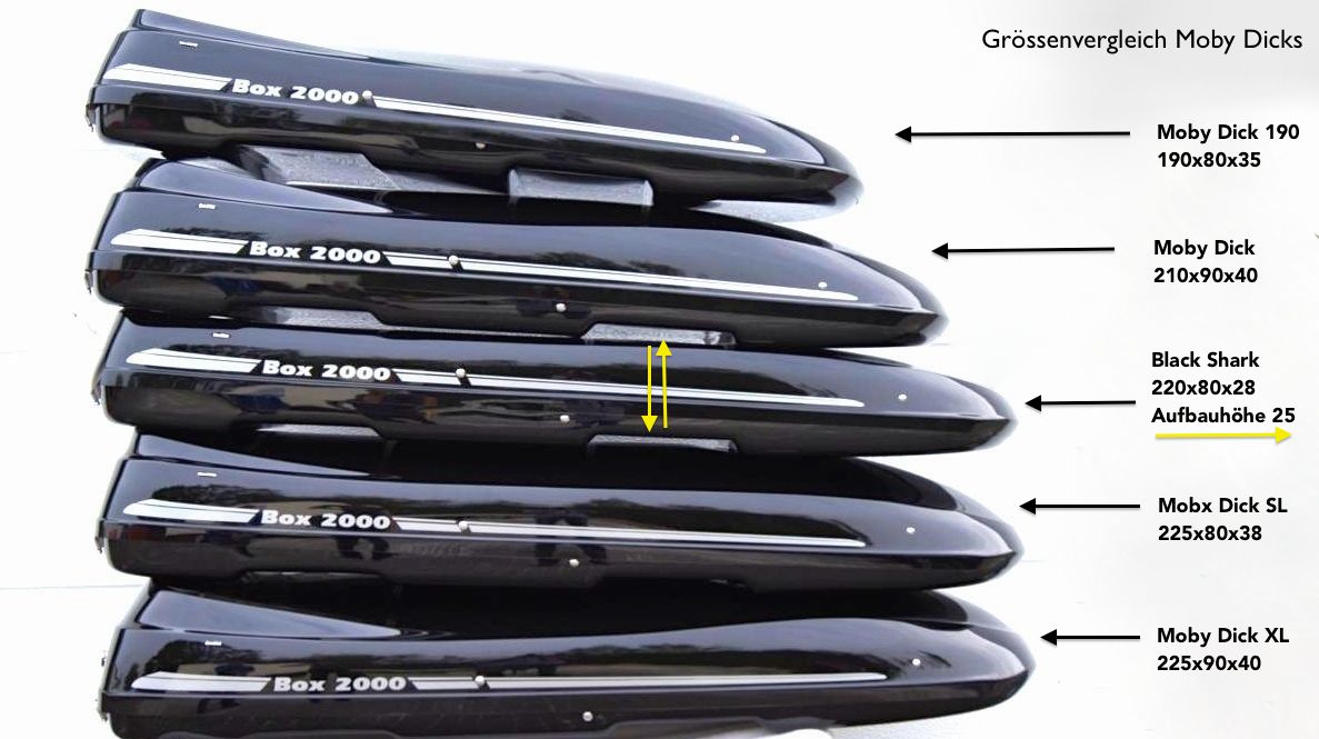 Moby Dick XL roof box in an exclusive design especially for TESLA