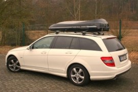   Kombi Mobyschw Mercedes Weiss Roof boxes station wagon 