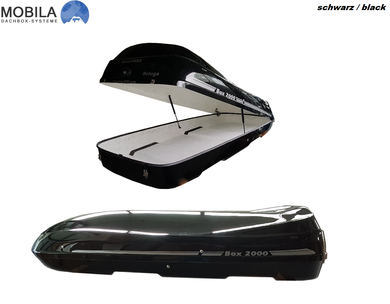 Portaequipajes Beluga XXL en tecnología de fibra de vidrio - baúl de techo  hecha de GRP por Mobila
