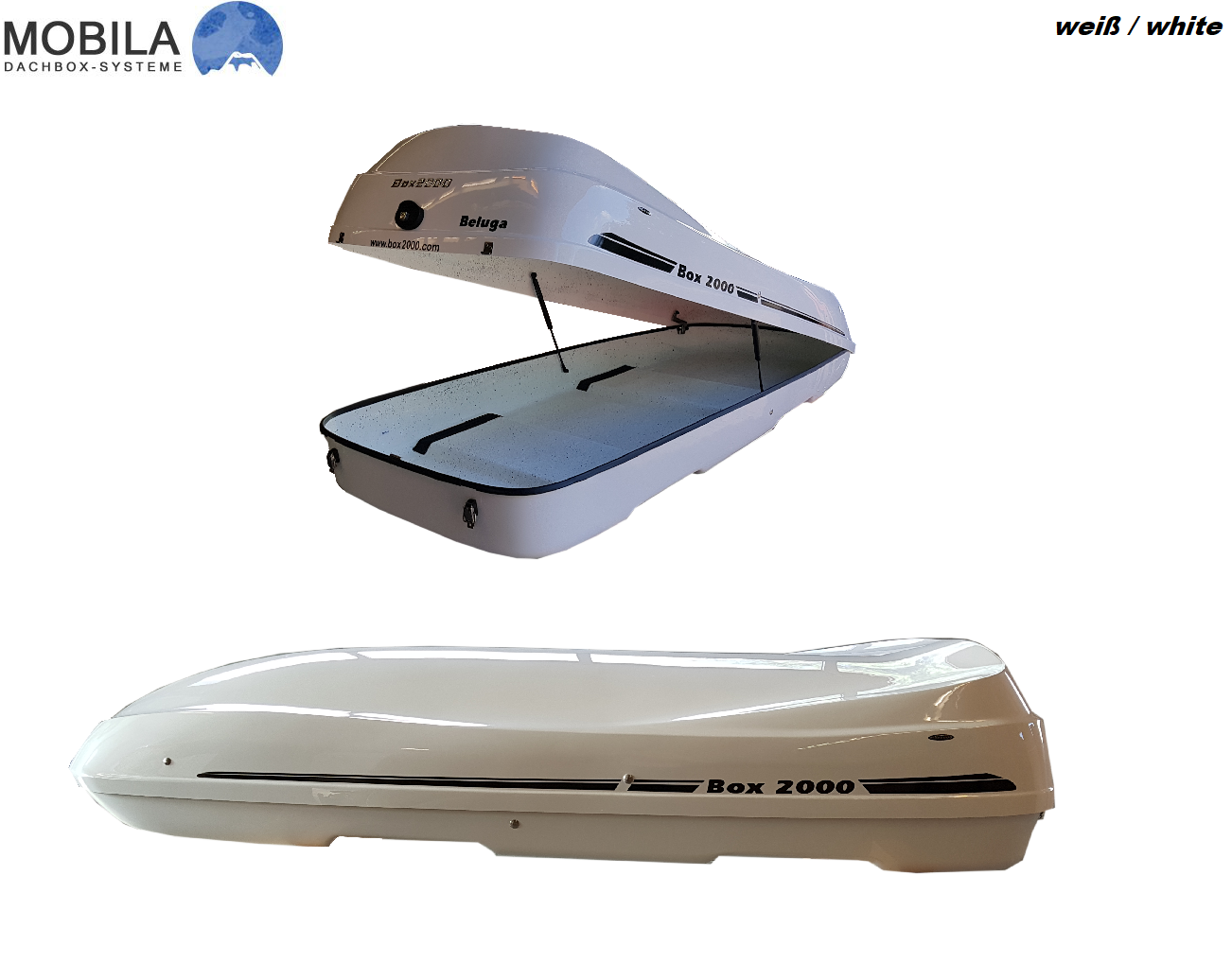 Portaequipajes Beluga XXL en tecnología de fibra de vidrio - baúl de techo  hecha de GRP por Mobila