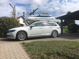Volkswagen Passat Dachbox VW Big-Malibu XL SURF inkl. Surfbretthalter