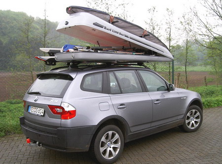 Supports pour skis dans le coffre de toit BMW X3 E83